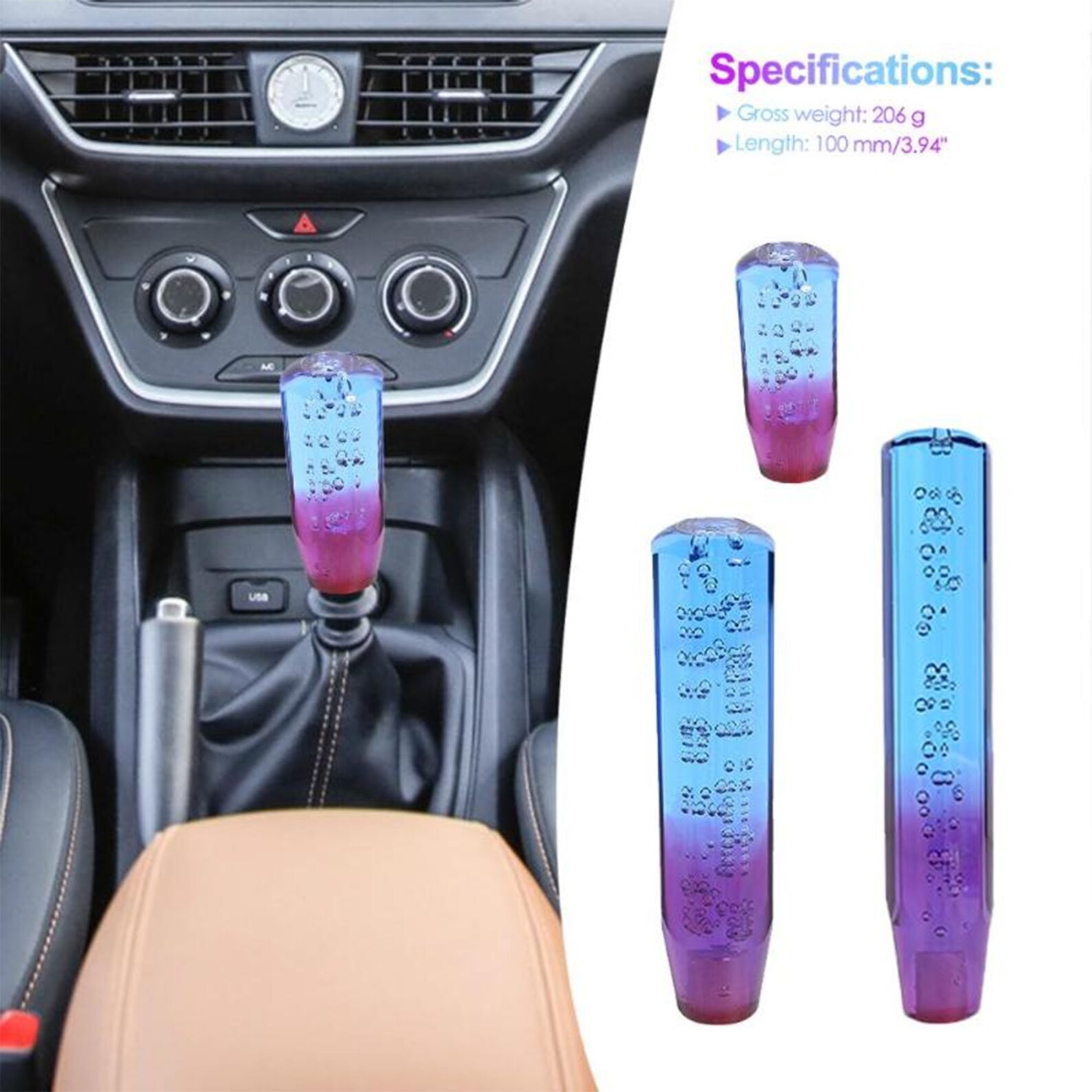 He gear shift knob JDM acrylic bubble car gear shift knob Etsy