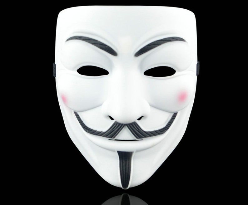 Hacker Mask for Kids V for Vendetta Mask Halloween Masks Etsy