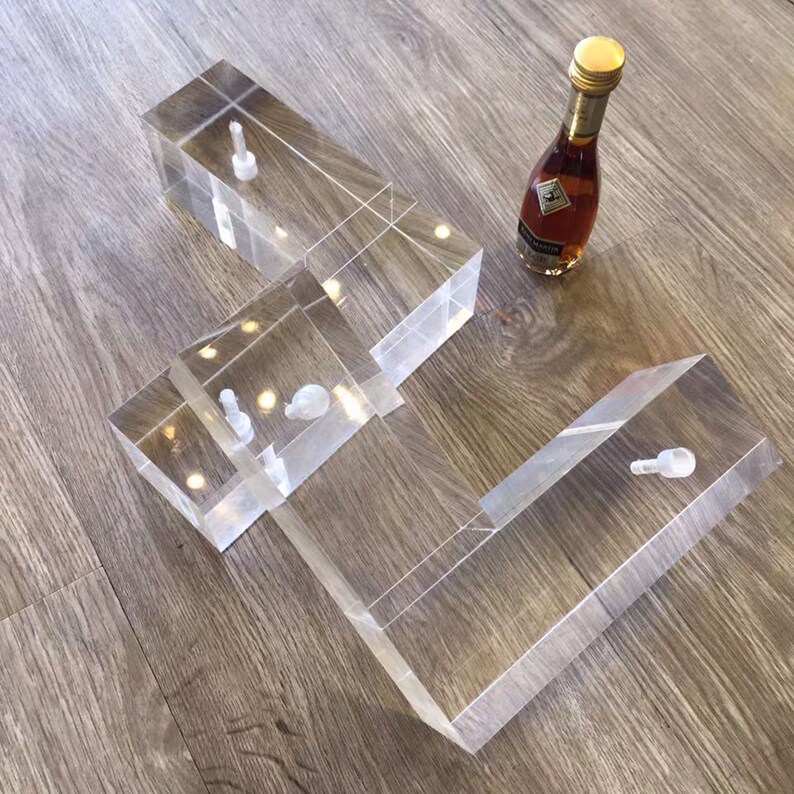 Acrylic Furniture Legs 4PCS 7shape Clear Glass DIY M8 Etsy