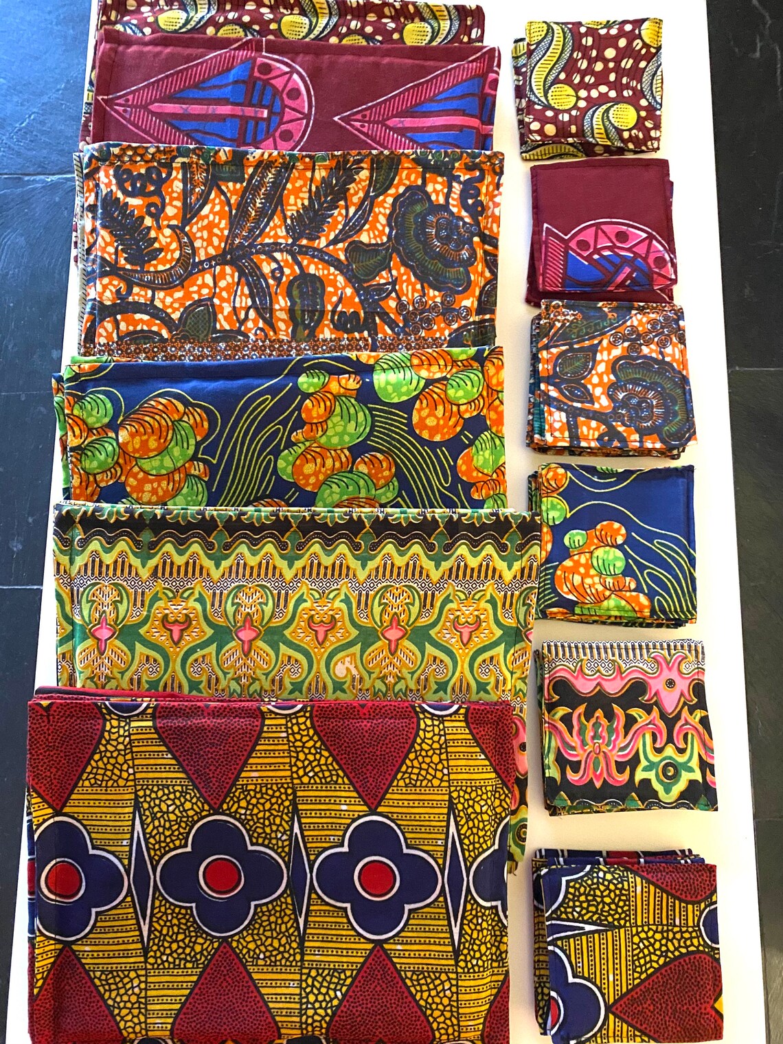African Print Placemats and Coasters X 4 Eco Friendly & Etsy