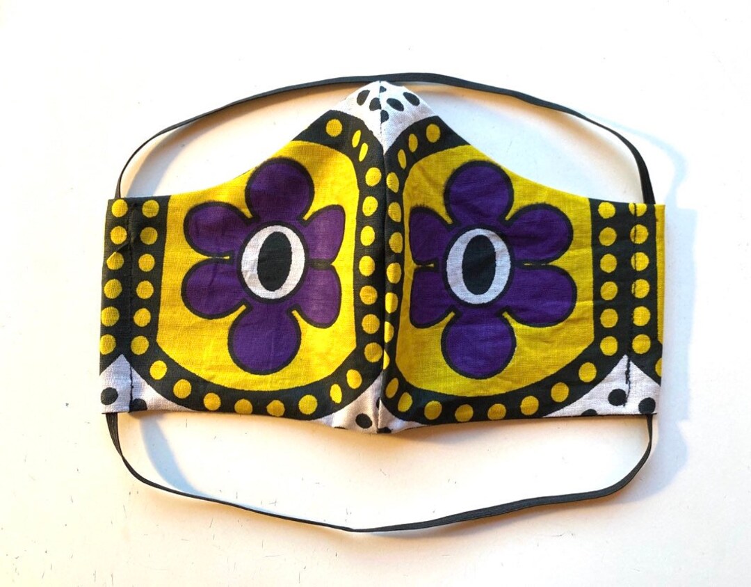 Face Mask Made From Kenyan Fabric Washable Face Mask Etsy