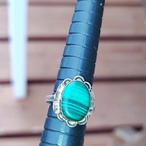 Sterling turquoise ring size 6 vintage rare
