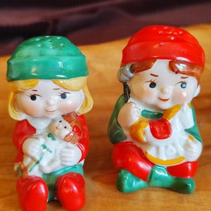 Vintage Avon 1983 Boy and Girl Salt & Pepper Shakers