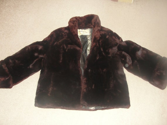 Holmes New Orleans fake fur vintage coat