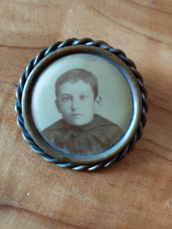 Broche Ancienne En Argent Sterling - Porte-photo Vintage | Bijou Rétro Pour Collectionneurs
