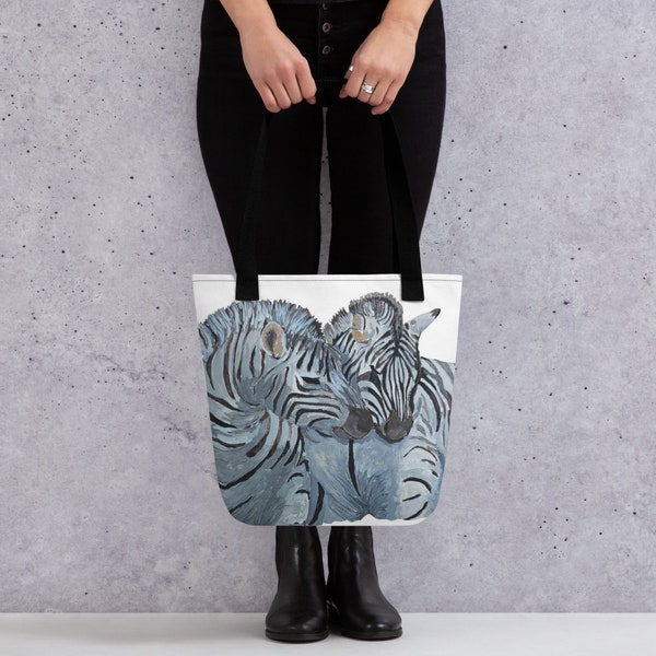 fine art zebra Tote bag, shopping bag, uni bag, beach bag