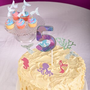 Mermaid Cake Topper - Customized Under the Sea Cake Topper