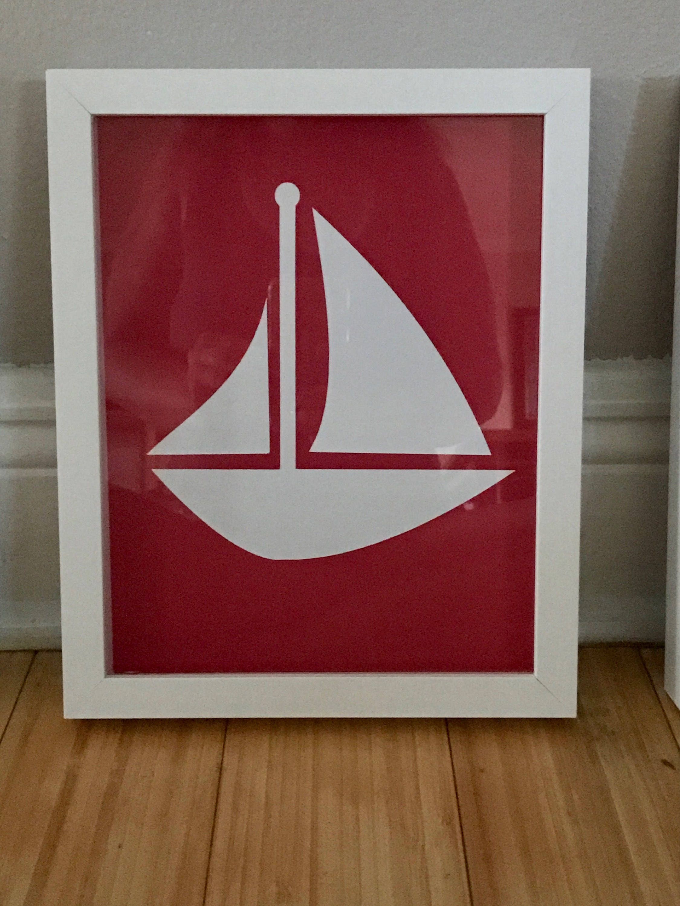 3 Framed nautical wall art Marine theme Boy's room Etsy