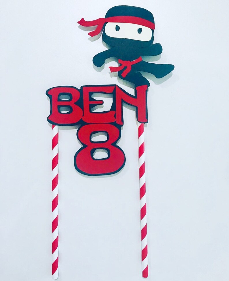 Girl Ninja cake topper Etsy
