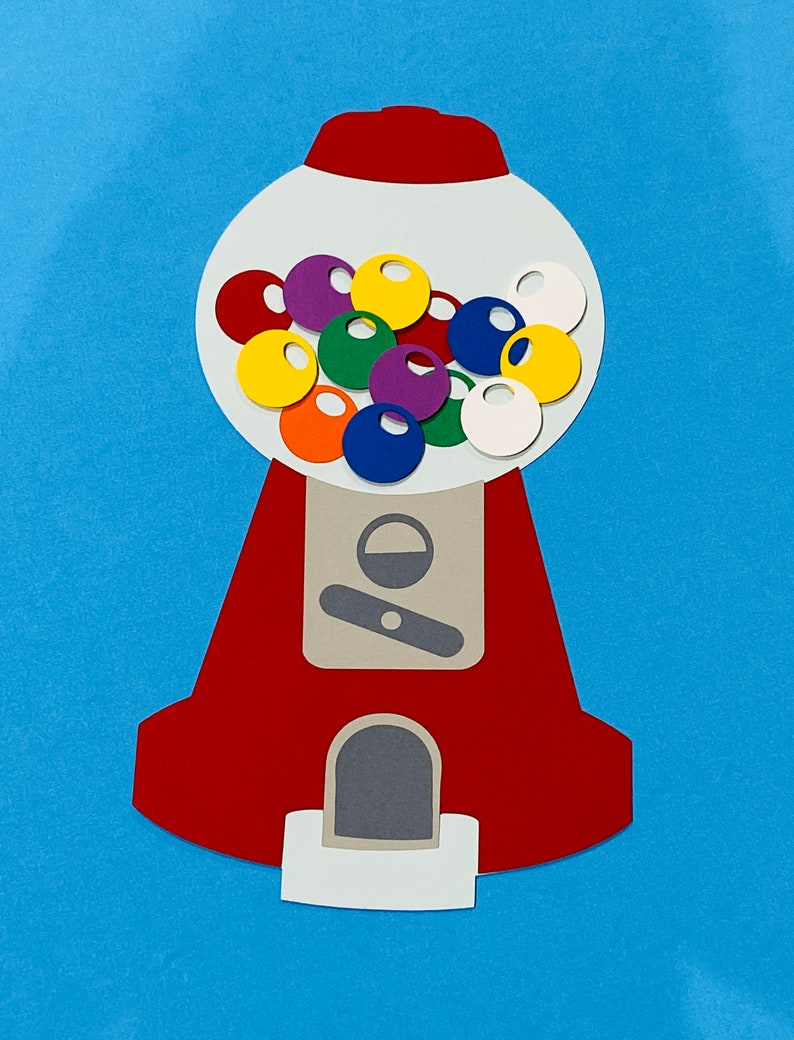 Gumball Machine Cutouts Die Cuts | Etsy