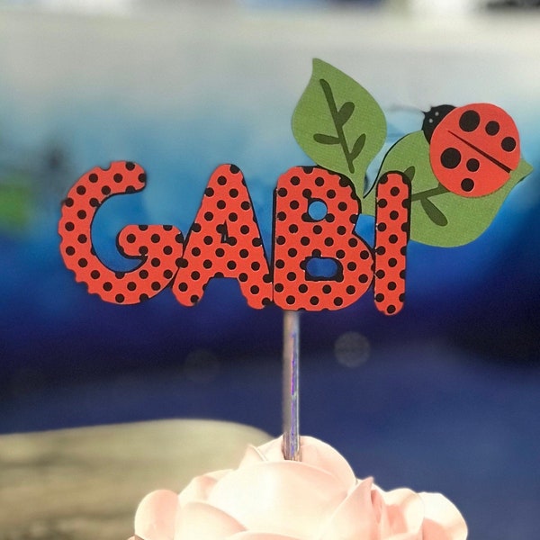 Lady Bug Cake Topper - Etsy