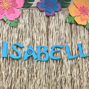 Luau birthday banner, Hawaiian party banner, Hibiscus birthday banner, tropical banner, tiki birthday banner, Hawaiian birthday, aloha party