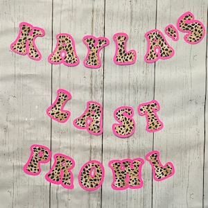 Animal print last prowl before the vow, Last prowl banner, Cheetah banner, Animal print banner, Bachelorette banner, Bachelorette decoration