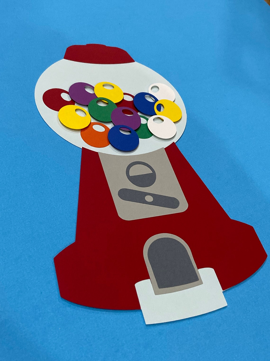 Gumball Machine Cutouts Die Cuts | Etsy