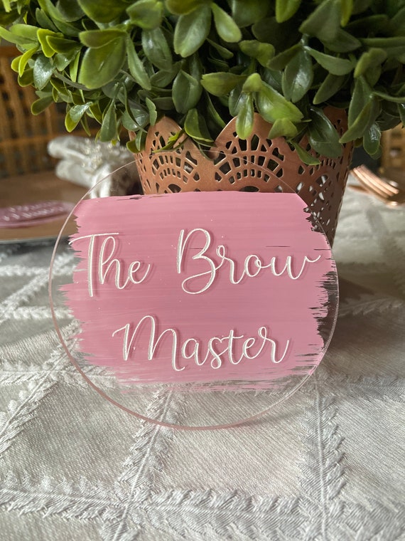 Baby Shower Name Tag Baby Shower Favor Acrylic Place Card Etsy