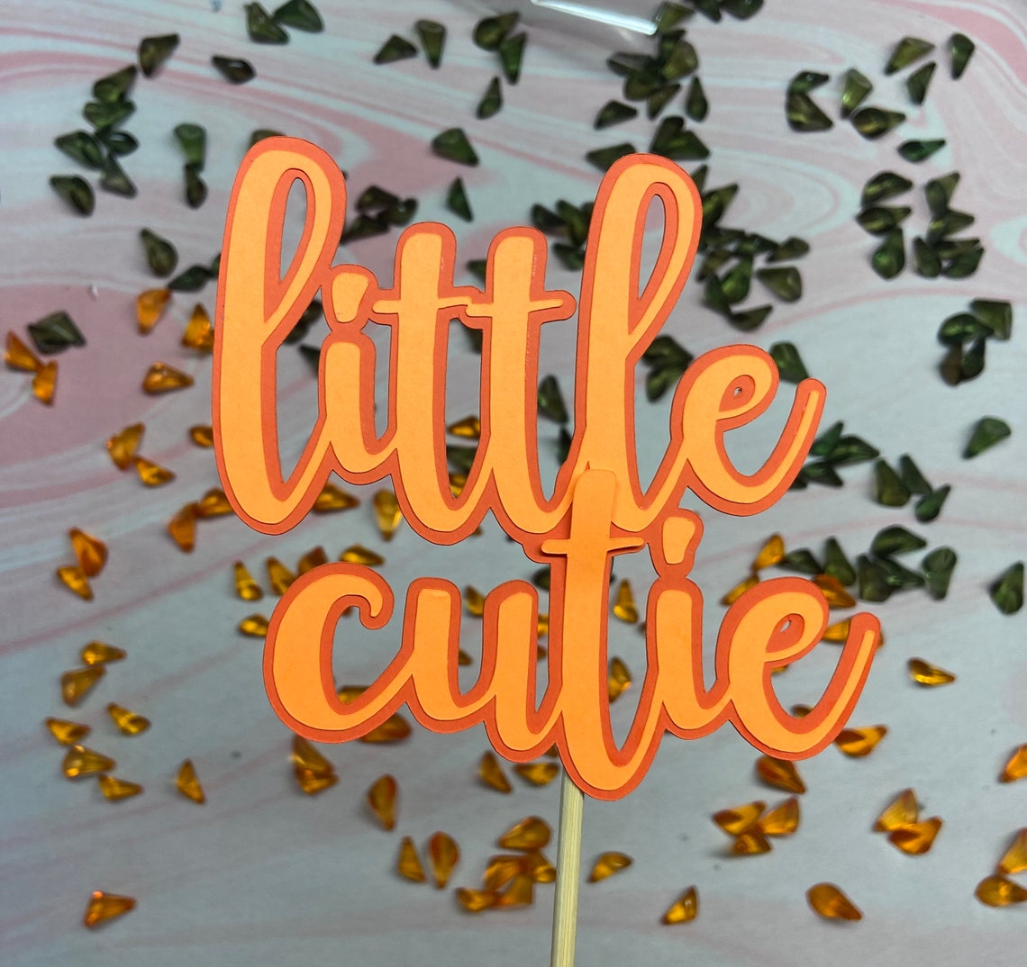 Set of 2 Centerpieces Little Cutie Baby Shower Centerpieces Etsy