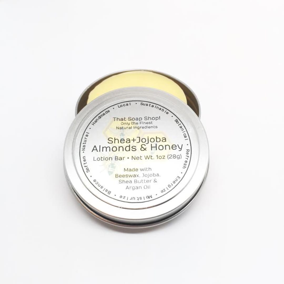 Jojoba Lotion Bar Almonds & Honey Etsy