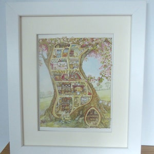 SUMMER HOME Brambly Hedge mounted print   14" x 12" White Frame or 12" x 10" Soft White Mount