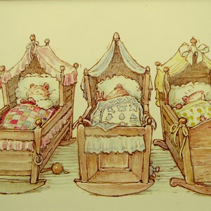 Seto Brambly POPPIES BABIES - 10&quot; x 8&quot; Doble Montaje Listo para colocar en Marco