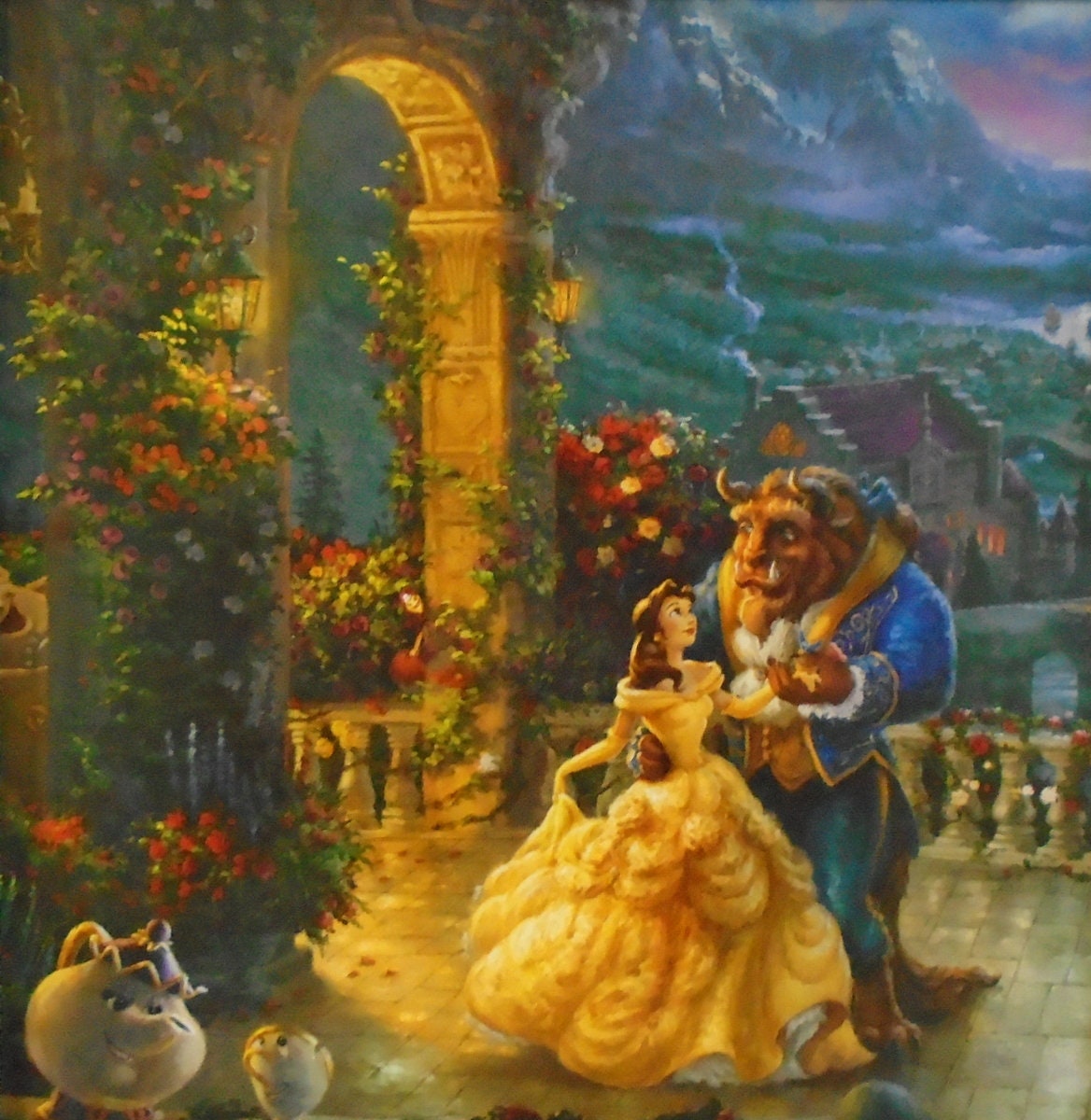 Thomas Kinkade Disney Beauty And The Beast