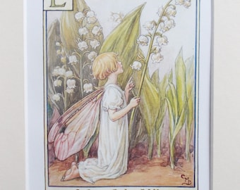 LILY of the VALLEY Flower Fairy / Fairies Cecily Mary Barker in