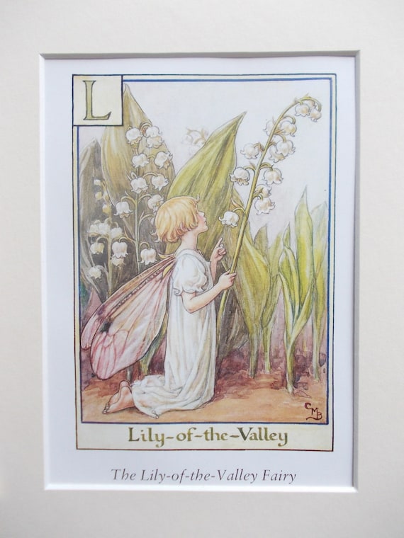 LILY of the VALLEY Flower Fairy / Fairies Cecily Mary Barker in
