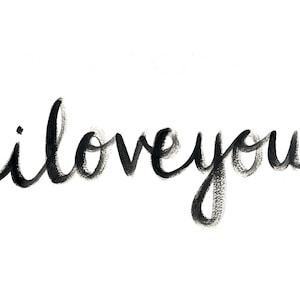 iloveyou Print