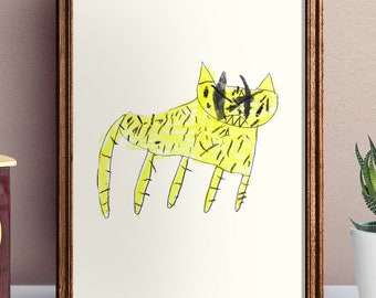 Wild Cheetah Print, Animal Art, PRINTABLE Wall Art, Kitchen Wall Art, Room Decor, Wild Animal Illustration, DIGITAL DOWNLOAD