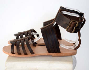 Film en theater gladiator sandalen, Gladiator heren sandalen, Griekse herensandalen, lederen sandalen, handgemaakte Sparta sandalen 2020