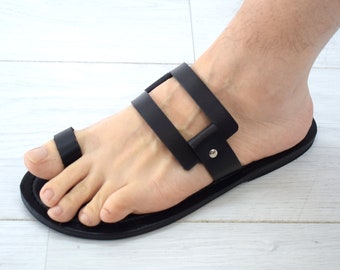 Griekse leren sandalen voor heren