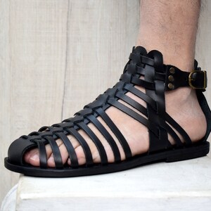 Spartacus Cosplay Warrior Costume Gladiator Roman Sandals ...