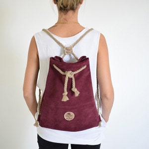 Georgia, Unisex Tasche, Wildleder, Bordo Tasche, Reisetasche, Mädchentasche