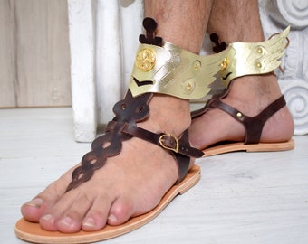 Winged greek god sandals, flying sandals, Angel sandals.