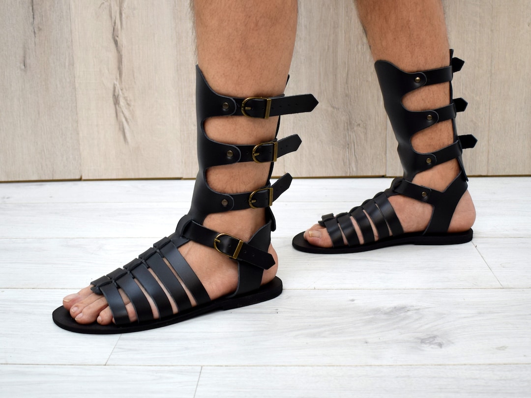 【レアモノ中古】CIVARIZE グラディエーターレザーサンダル グラディエーター型レザーサンダル | メンズスカートなどモード系