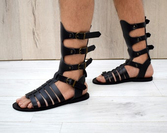 男性用ローマ風ギリシャ風グラディエーターサンダル - Etsy 日本