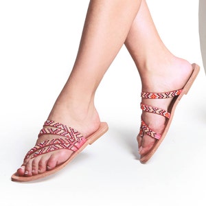 leather sandals, slippers handmade with High Quality Genuine Leather