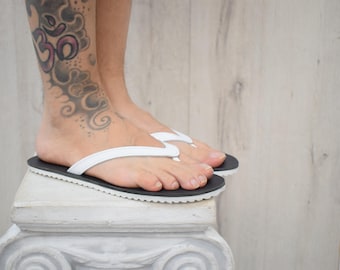Męskie skórzane klapki, Sparta, limitowana edycja, minimalistyczne skórzane sandały, ręcznie robione buty letnie