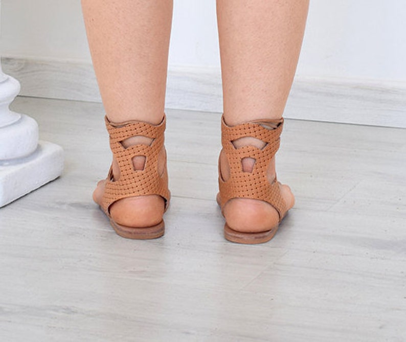 Gladiator Women Sandals Women Gift Sparta Sandals High Quality Natural Color Handmade Sandals Gift For Women Genuine Leather