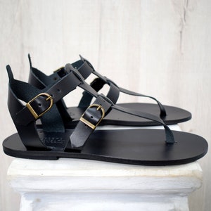Men&#39;s gladiator leather sandals.