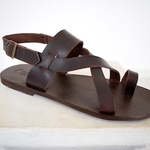 Men's Greek Handmade Leather Sandals. - Etsy
