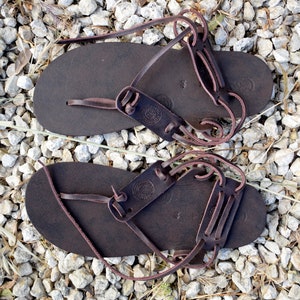 Barefoot Men sandals Genuine leather Free shipping!