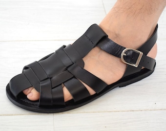 Fisherman Spartan-sandalen, handgemaakte sandalen, herensandalen, high-performance schoenensandalen