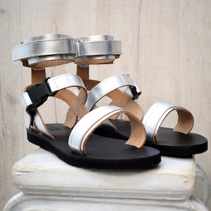 Men&#39;s Sport Leather Sandals, Handmade