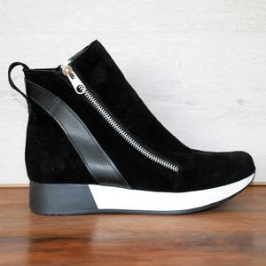 Suède schoenen, enkellaarzen, Zip-schoenen, ritsschoenen, leren schoenen dames, Chelsea-laarzen, leren schoenen, schoenen, damesschoenen, damesritslaarzen,
