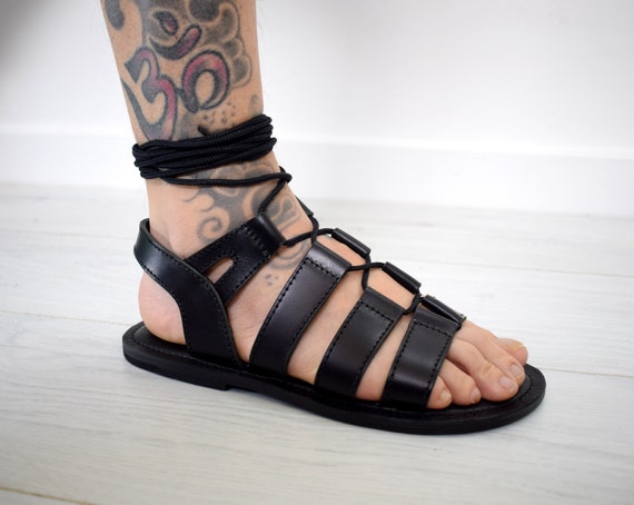 Gladiator Roman Grecian Spartan Sandals - Etsy New Zealand