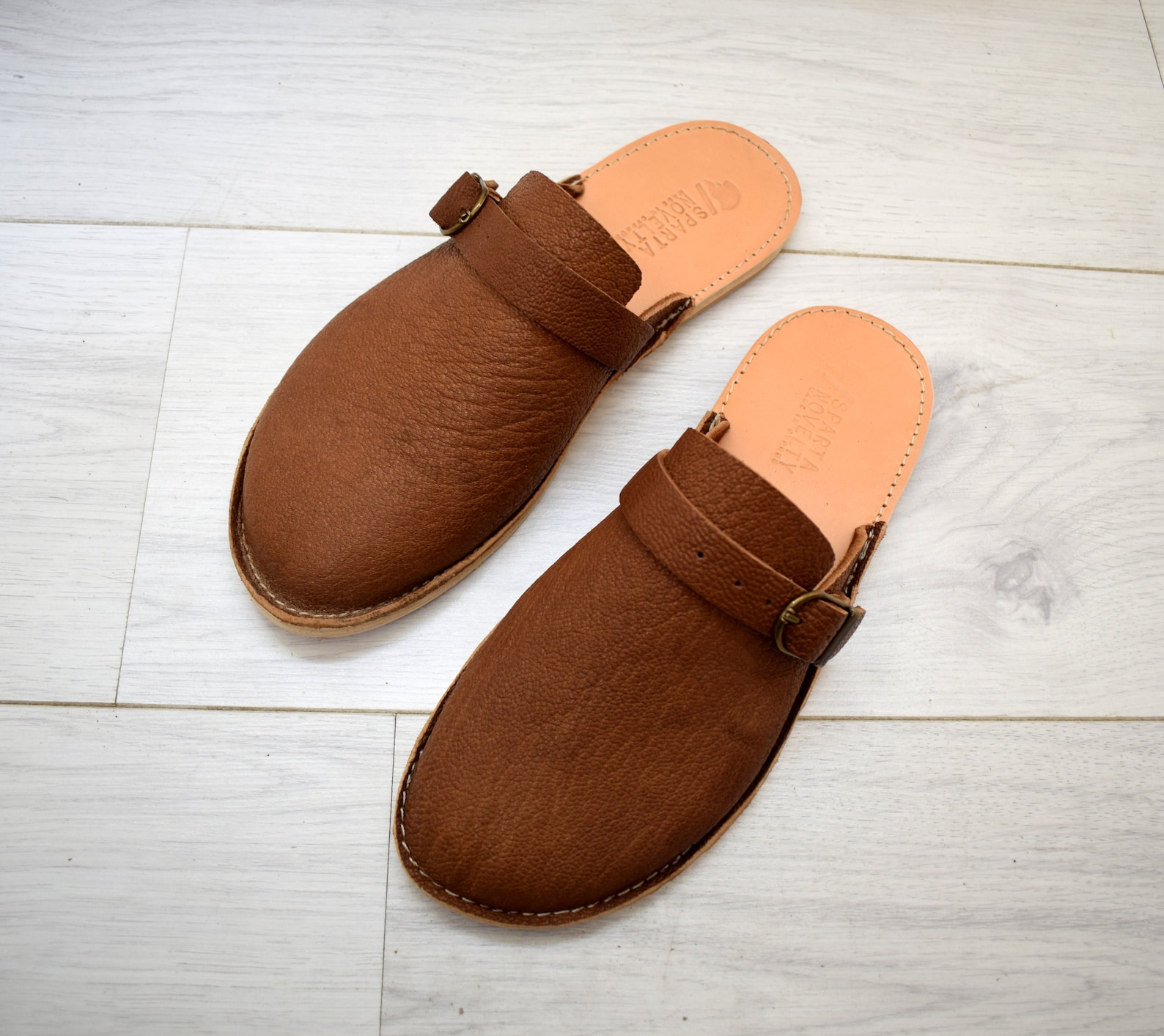 Mens Leather Mules. Etsy