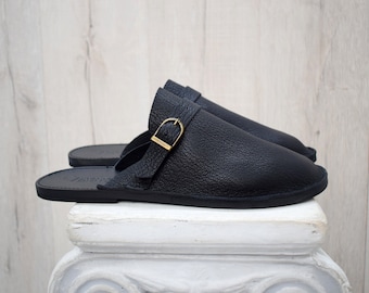 Men's Leather Slippers