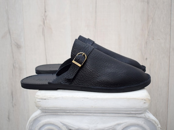 Men's Leather Slippers