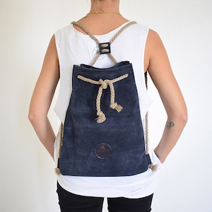 Georgia, Unisex Tasche, Wildleder, Blaue Tasche, Reisetasche, Mädchentasche
