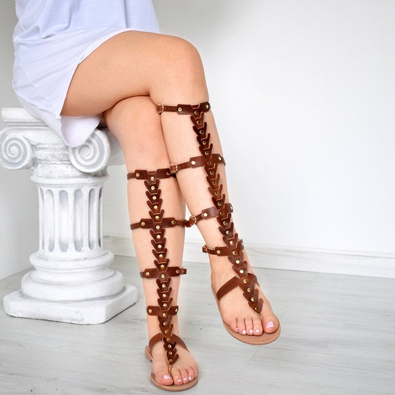 Gladiator Women Sandals Women Gift Sparta Sandals High Quality Natural Color Handmade Sandals Gift For Women Genuine Leather